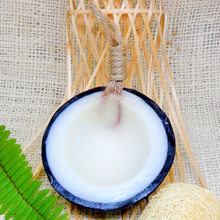 Handmade Fancy Soap Coconut Shell Thai Spa Aroma